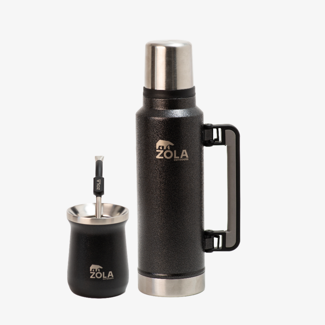 Set de Mate Termo + Vaso + Bombilla
