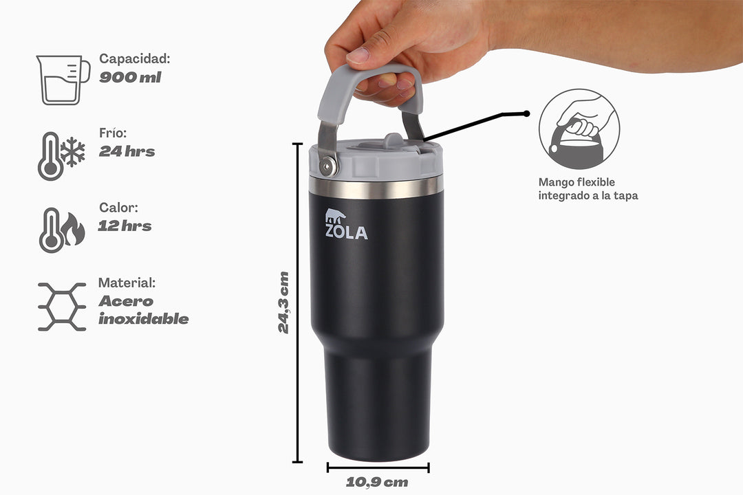 Botella Handle Flip 890 ml Pro 2.0