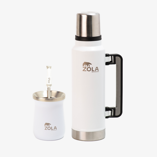 Set de Mate 2.0 White Polar | Vaso + Termo + Bombilla