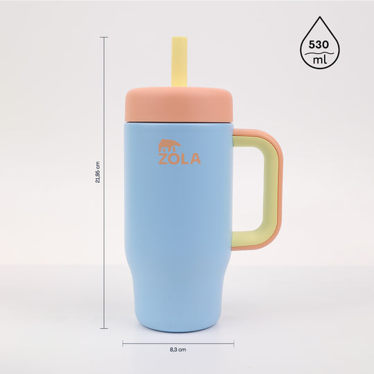 Vaso térmico Kids 530 ml Bombilla de Silicona