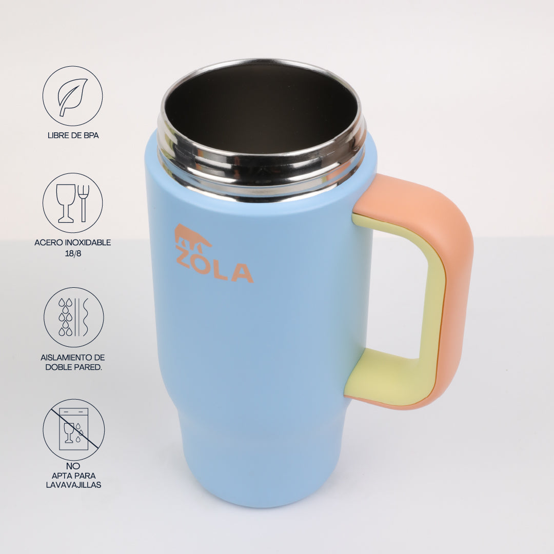 Vaso térmico Kids 530 ml Bombilla de Silicona