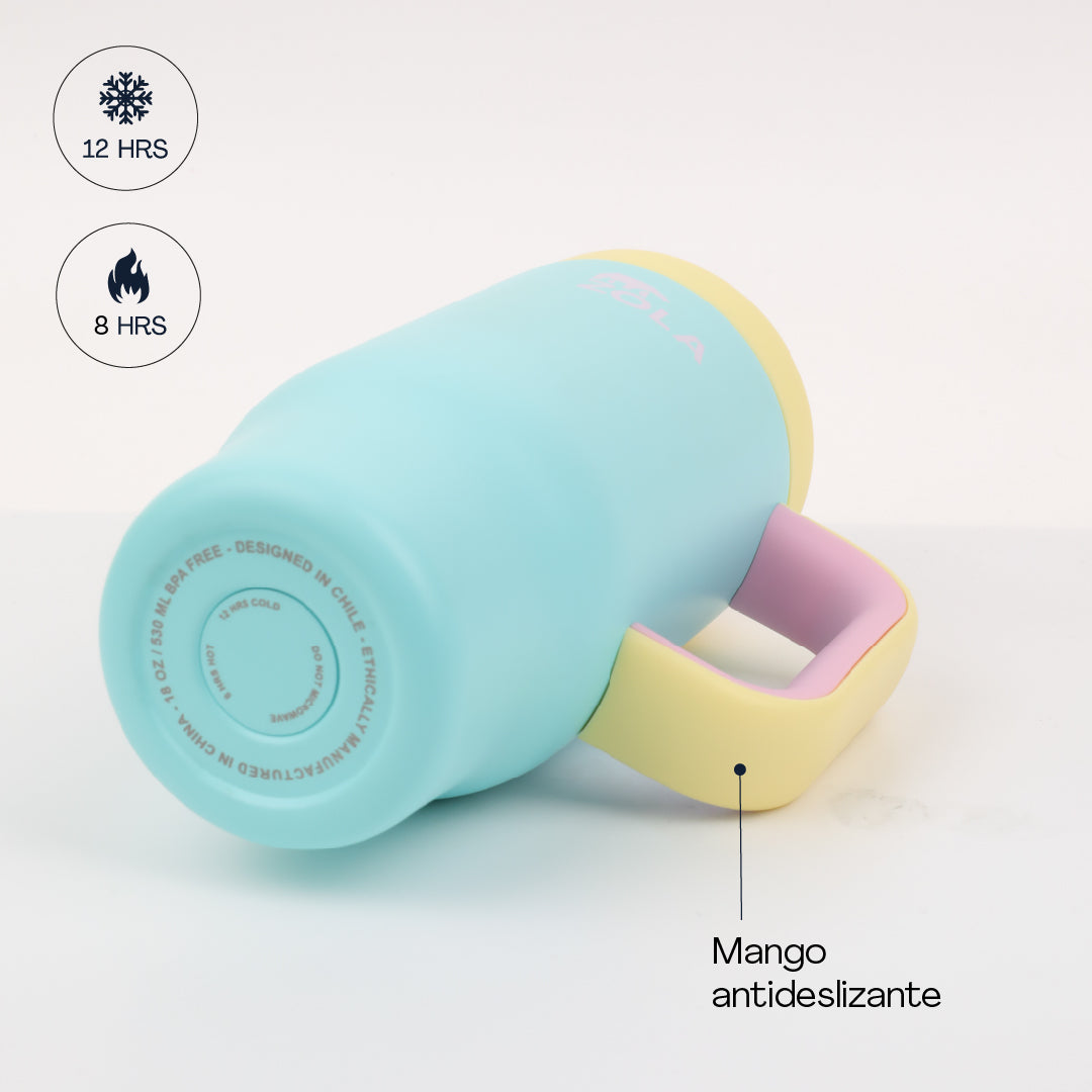 Vaso térmico Kids 530 ml Bombilla de Silicona