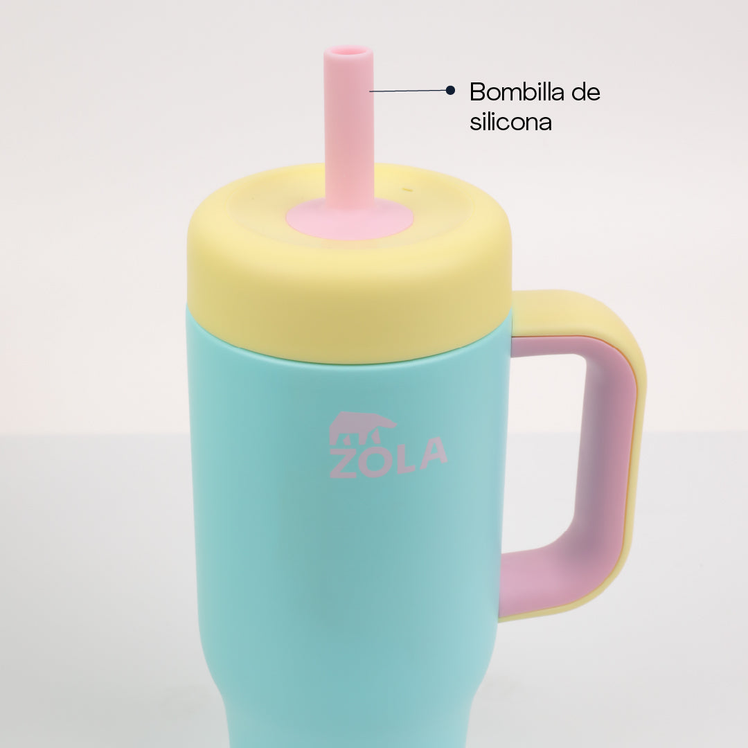 Vaso térmico Kids 530 ml Bombilla de Silicona