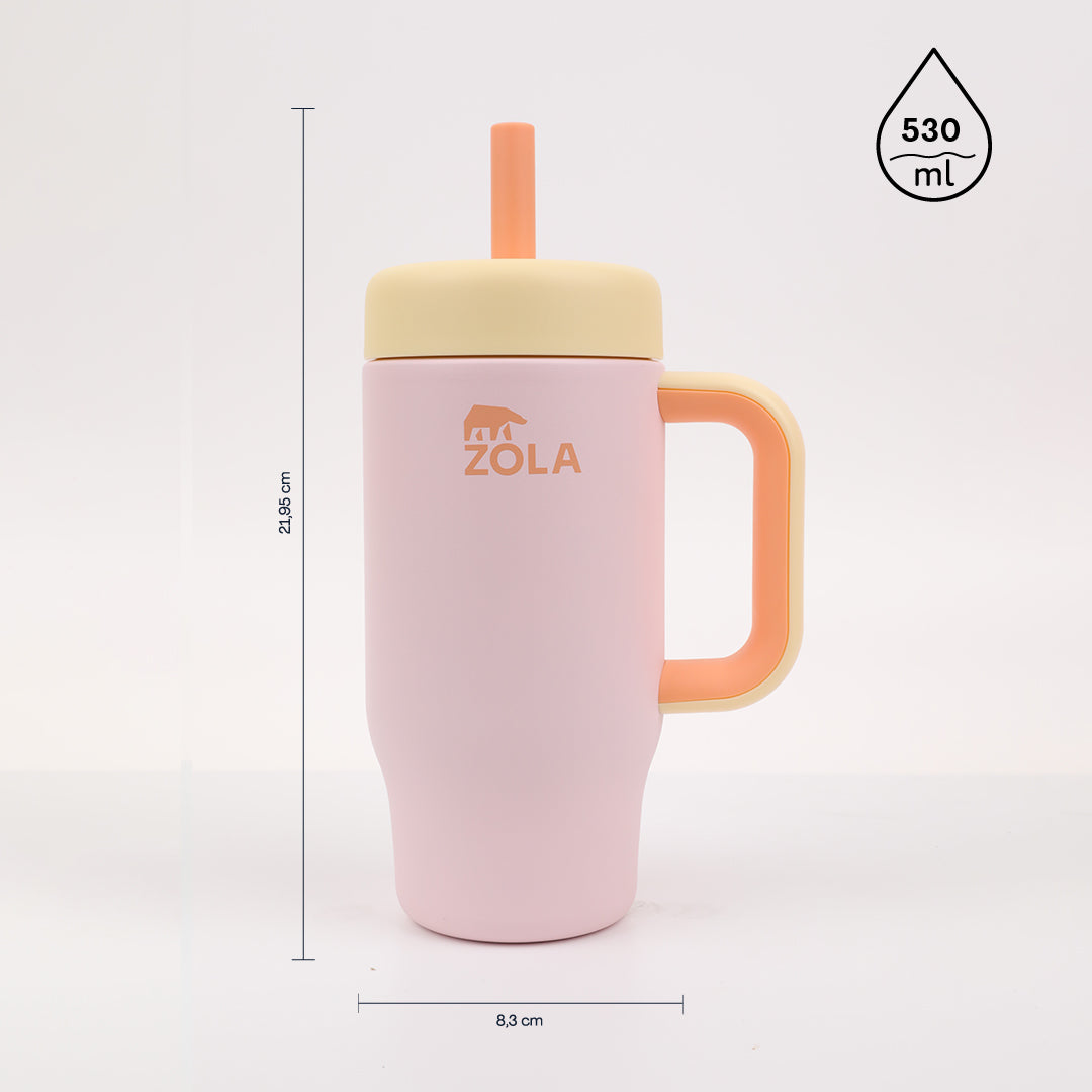 Vaso térmico Kids 530 ml Bombilla de Silicona