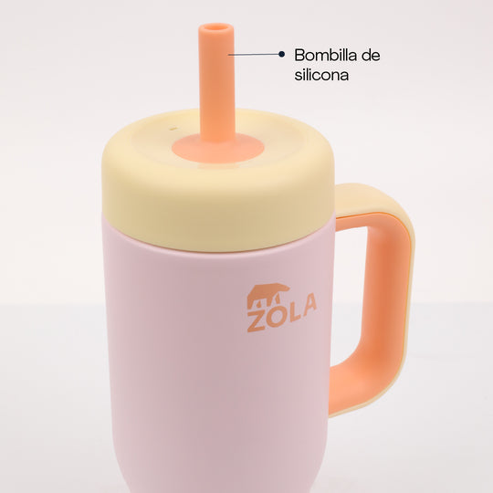 Vaso térmico Kids 530 ml Bombilla de Silicona
